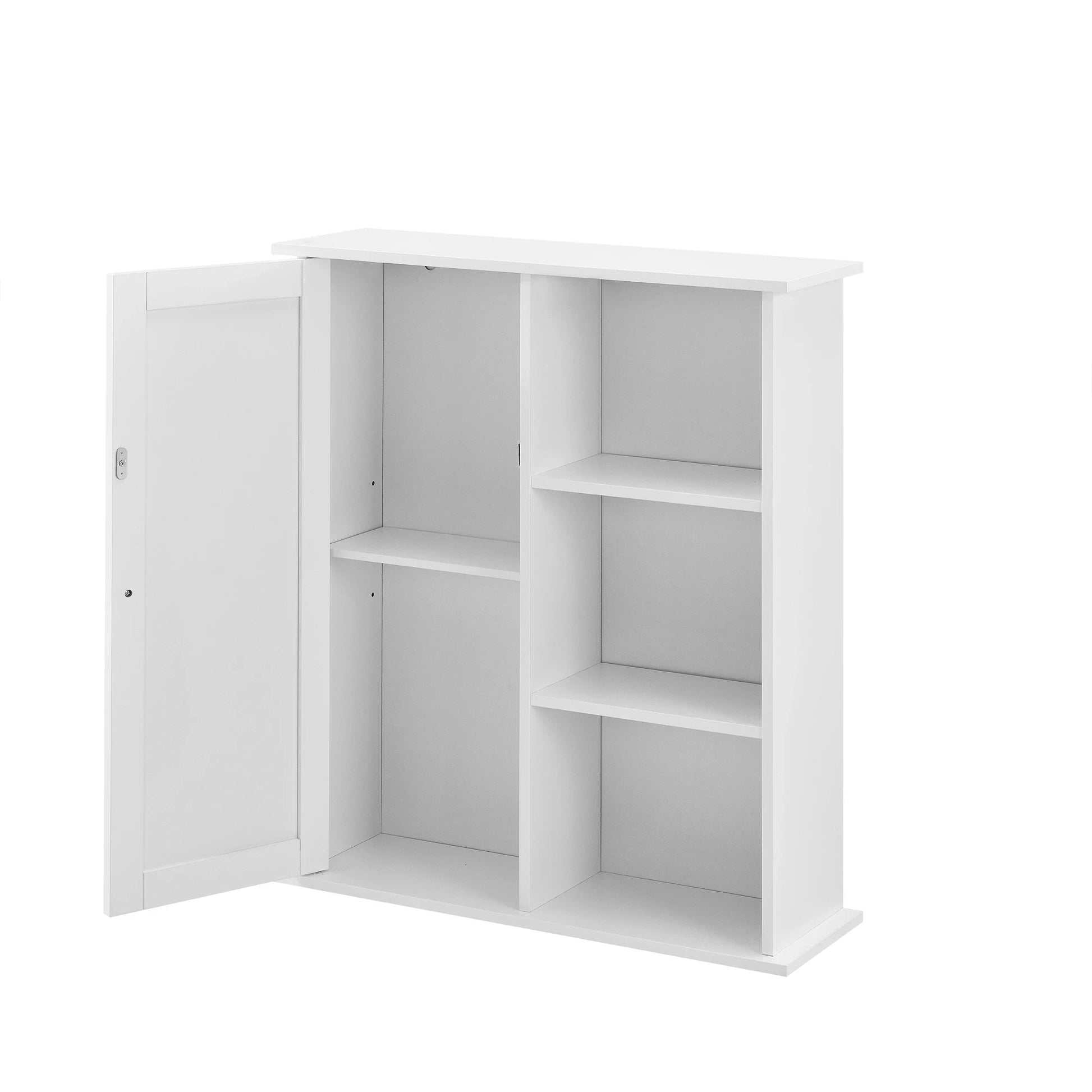 In And OutdoorMatch Vintage Kolomkast Carlie - Badkamerkast - 71x60x18 cm - Wit - Stijlvol Design Badkamerkast