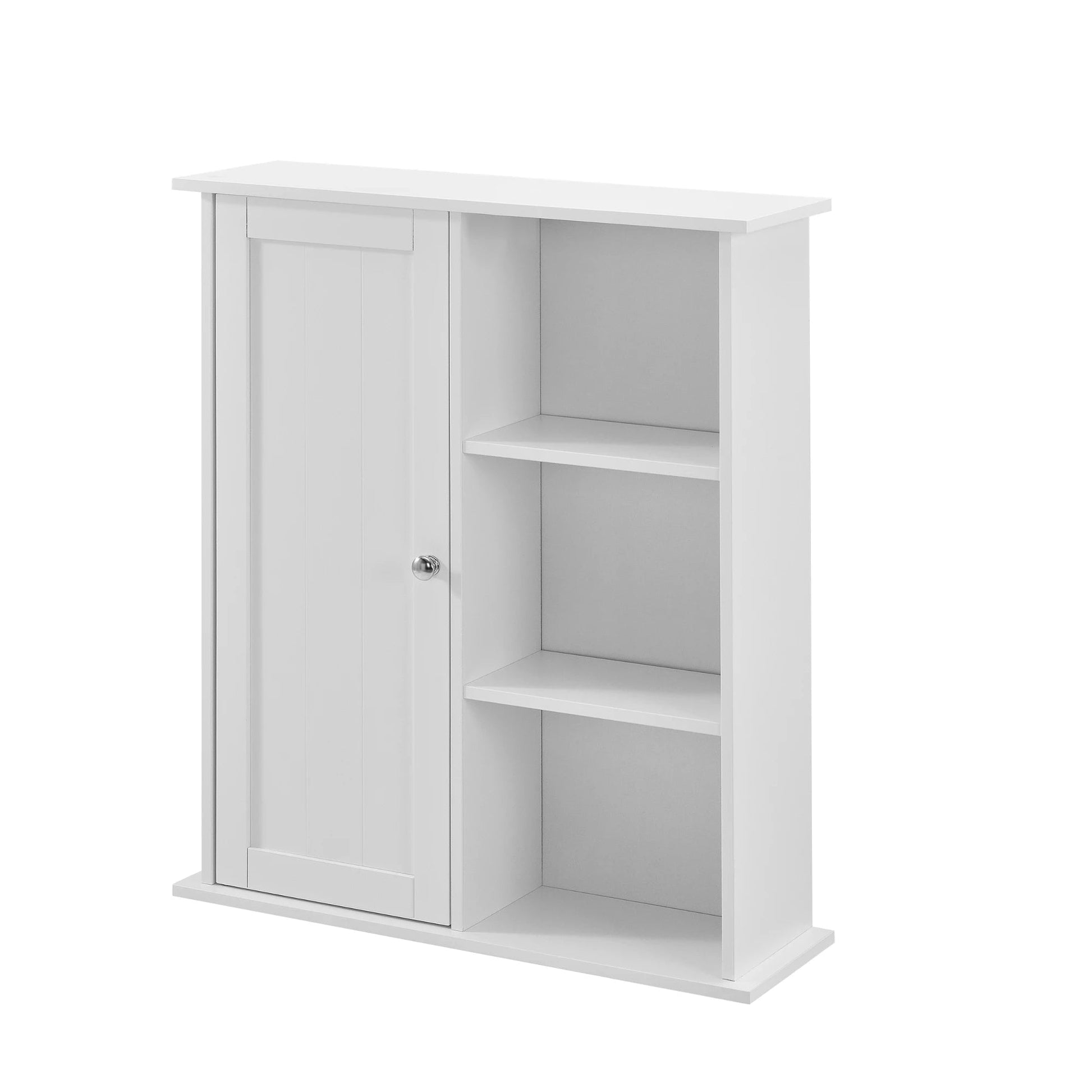 In And OutdoorMatch Vintage Kolomkast Carlie - Badkamerkast - 71x60x18 cm - Wit - Stijlvol Design Badkamerkast
