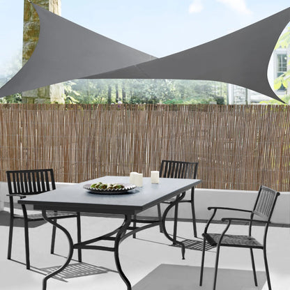 In And OutdoorMatch Zonnezeil Tanner - Waterafstotend Vierkant - 4x4m - Donkergrijs - UV Bescherming Sunshade