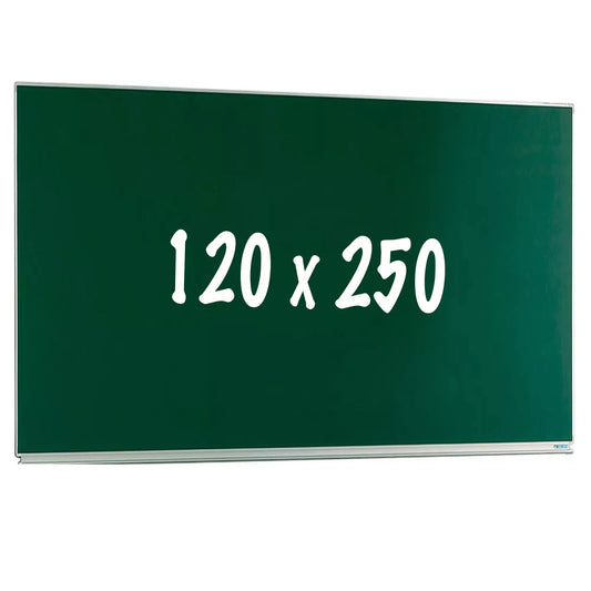 Krijtbord PRO Rickie - Magnetisch - Enkelzijdig bord - Schoolbord - Eenvoudige montage - Emaille staal - Groen - 120x250cm Krijtborden