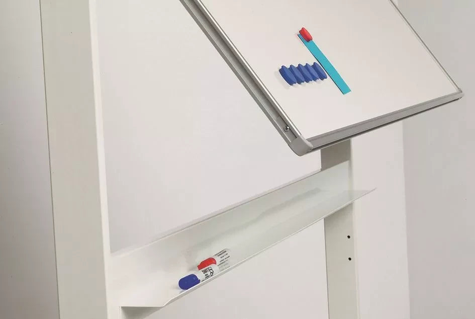 Mobiel whiteboard Devon - Kantelbaar - Weekplanner - Maandplanner - Jaarplanner - Dubbelzijdig en magnetisch - 100x150cm Kantelbaar whiteboard