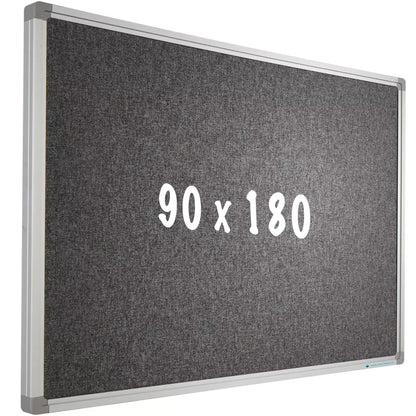 Prikbord Camira stof PRO Abel - Aluminium frame - Eenvoudige montage - Punaises - Prikborden - 90x180cm prikbord