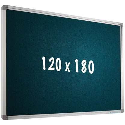 Prikbord Camira stof PRO Osvaldo - Aluminium frame - Eenvoudige montage - Punaises - Prikborden - 120x180cm prikbord