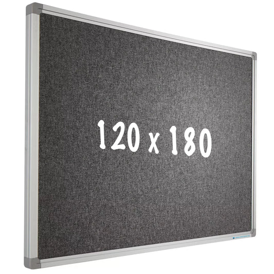 Prikbord Camira stof PRO Wheeler - Aluminium frame - Eenvoudige montage - Punaises - Prikborden - 120x180cm prikbord