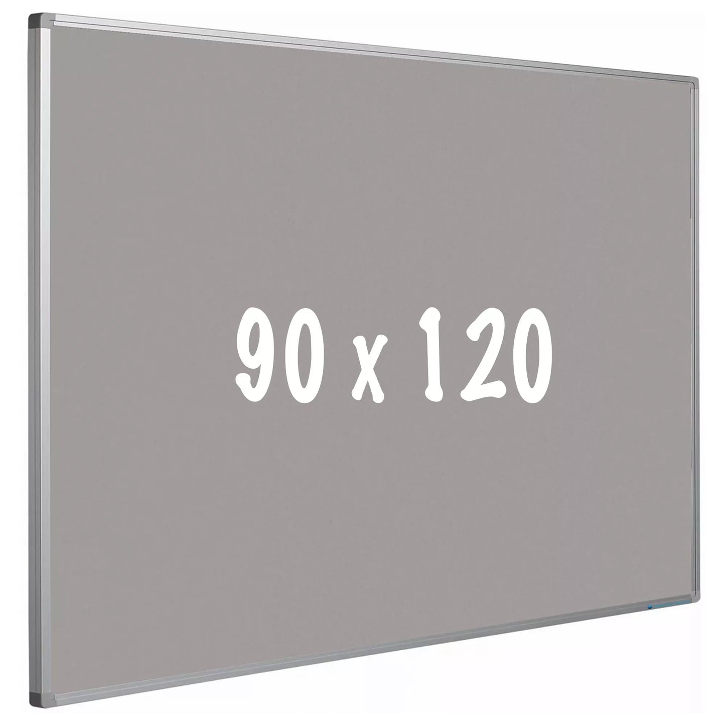 Prikbord kurk PRO Hudson - Aluminium frame - Eenvoudige montage - Punaises - Grijs - Prikborden - 90x120cm prikbord