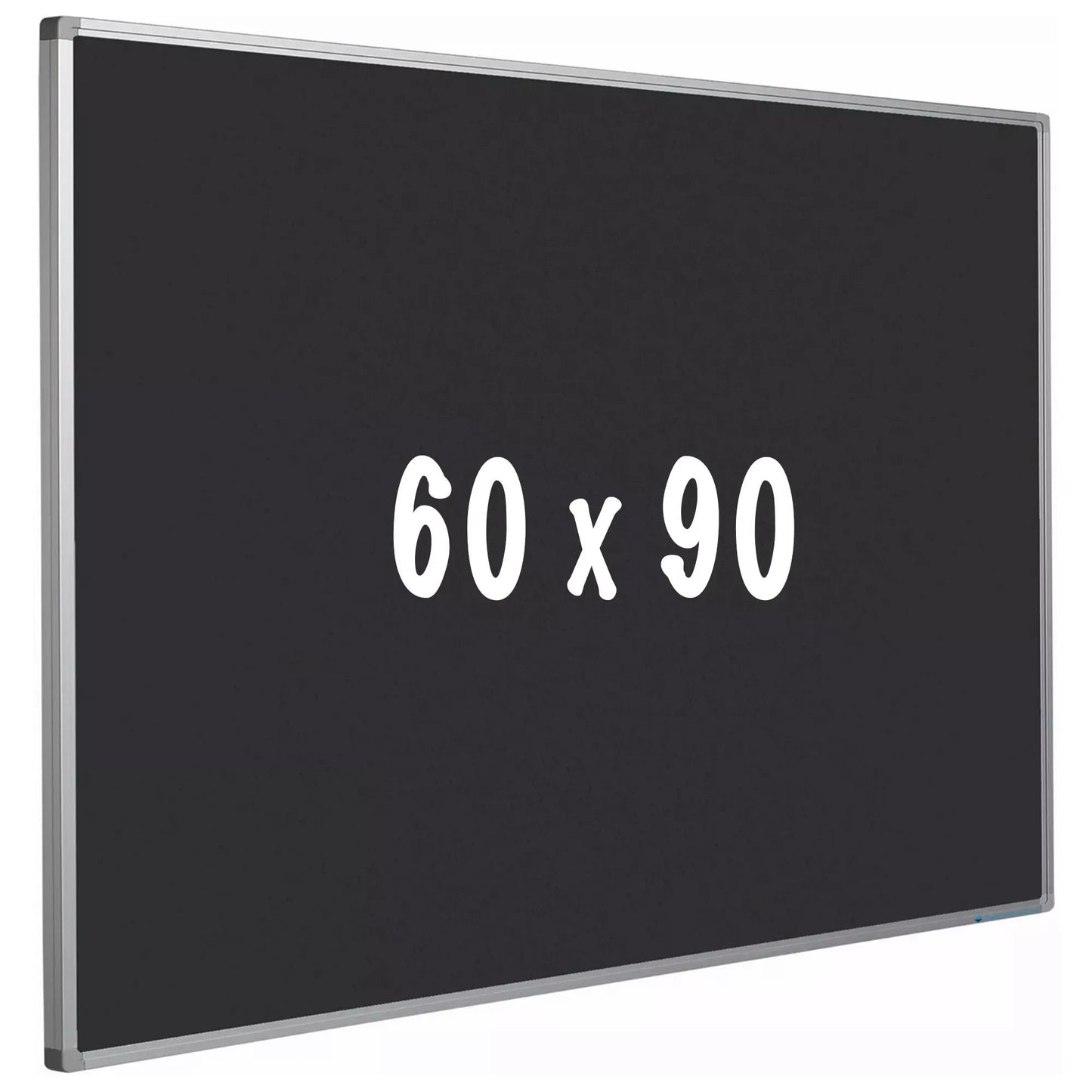 Prikbord kurk PRO Loyd - Aluminium frame - Eenvoudige montage - Punaises - Blauw - Zwart - Prikborden - 60x90cm prikbord