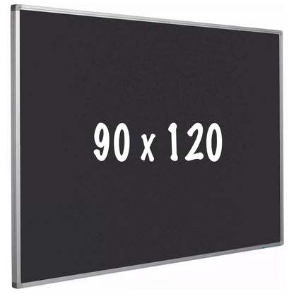 Prikbord kurk PRO Mckay - Aluminium frame - Eenvoudige montage - Punaises - Zwart - Prikborden - 90x120cm prikbord