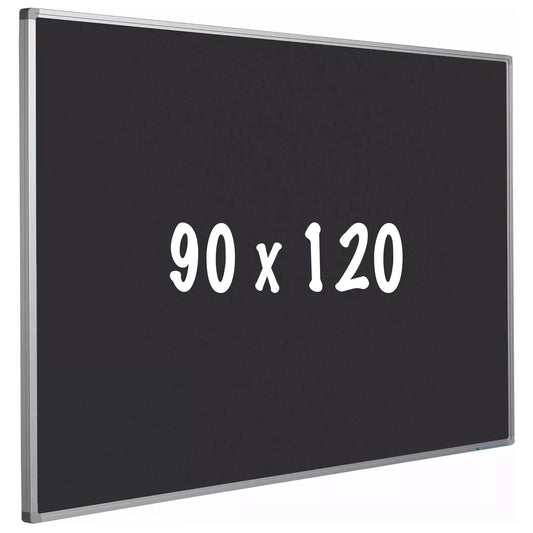 Prikbord kurk PRO Mckay - Aluminium frame - Eenvoudige montage - Punaises - Zwart - Prikborden - 90x120cm prikbord