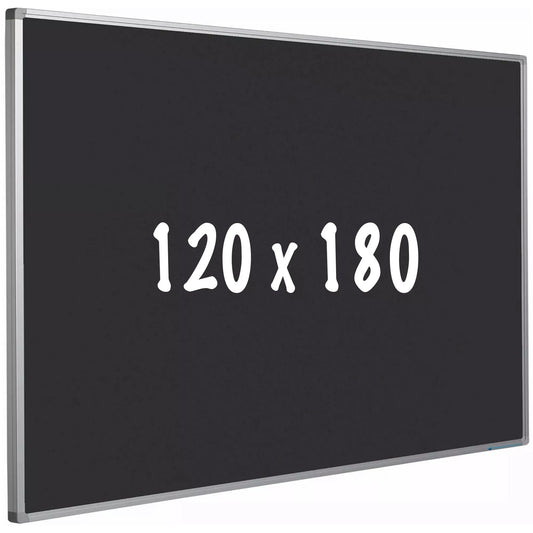 Prikbord kurk PRO Ortega - Aluminium frame - Eenvoudige montage - Punaises - Zwart - Prikborden - 120x180cm prikbord
