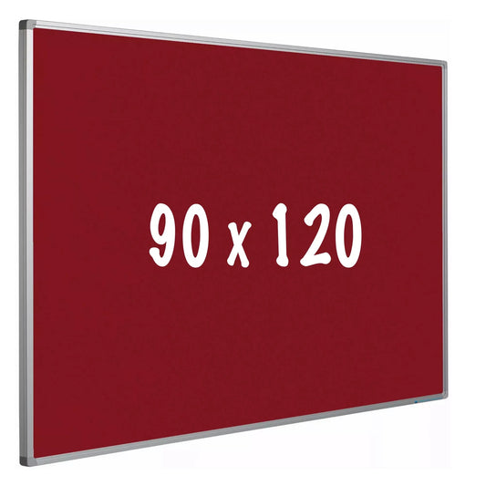 Prikbord kurk PRO Rudy - Aluminium frame - Eenvoudige montage - Punaises - Rood - Prikborden - 90x120cm prikbord