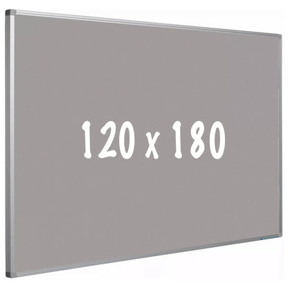 Prikbord kurk PRO Stella - Aluminium frame - Eenvoudige montage - Punaises - Grijs - Prikborden - 120x180cm prikbord
