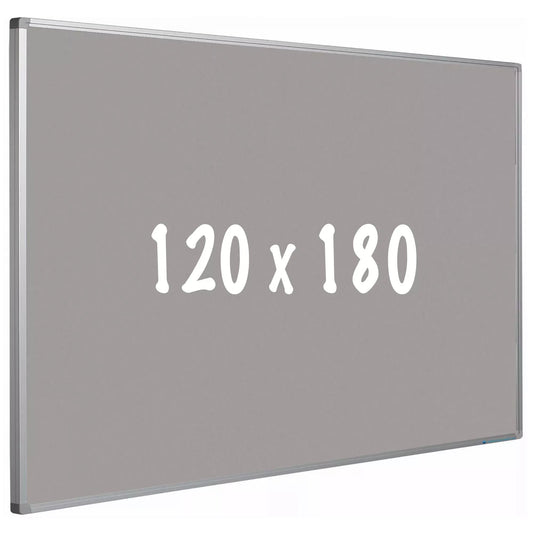 Prikbord kurk PRO Stella - Aluminium frame - Eenvoudige montage - Punaises - Grijs - Prikborden - 120x180cm prikbord