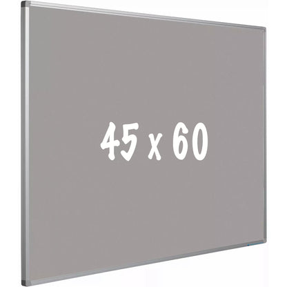 Prikbord kurk PRO Valenzuela - Aluminium frame - Eenvoudige montage - Punaises - Grijs - Prikborden - 45x60cm prikbord
