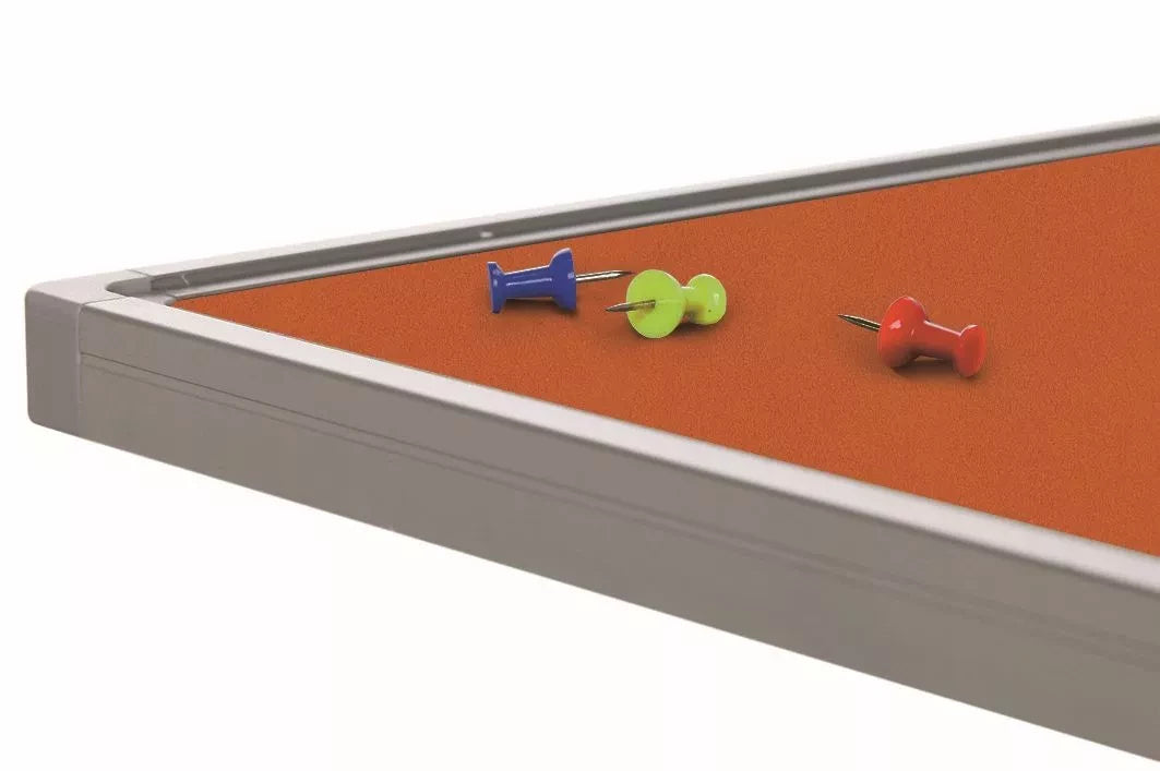 Prikbord kurk PRO Wolf - Aluminium frame - Eenvoudige montage - Punaises - Prikborden - 120x300cm prikbord
