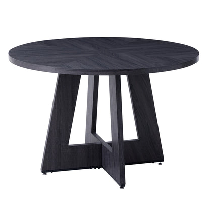EGOONM Nordic Round Table Solid Wood Dining Table Library Center Medieval Rounded Table Balcony Living Room Home Furniture 120cm