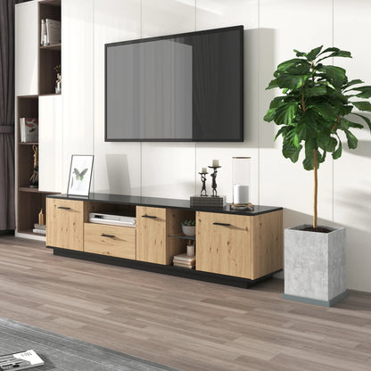 Houten TV-meubel - Lichtbruin - 160x40x60cm