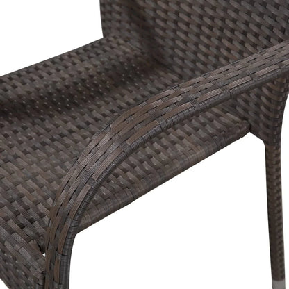 8-persoons Patio Tuinset - Hout - Donkergrijs - 200x100x74cm