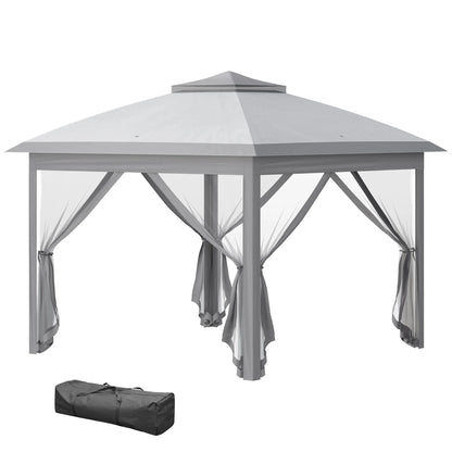 Partytent - 3,3x3,3m - Dichte Zijkant - Grijs