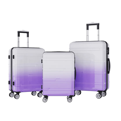 Koffer Set met Weegschaal - 20/24/28 Inch - Roze/Paars