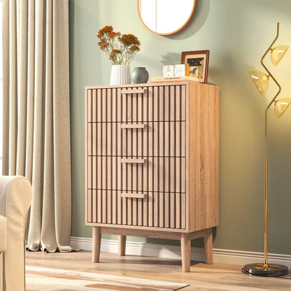 Dressoir - 4 Lades - Natuurlijk hout