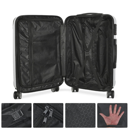 Koffer Set met Weegschaal - 20/24/28 Inch - Roze/Paars