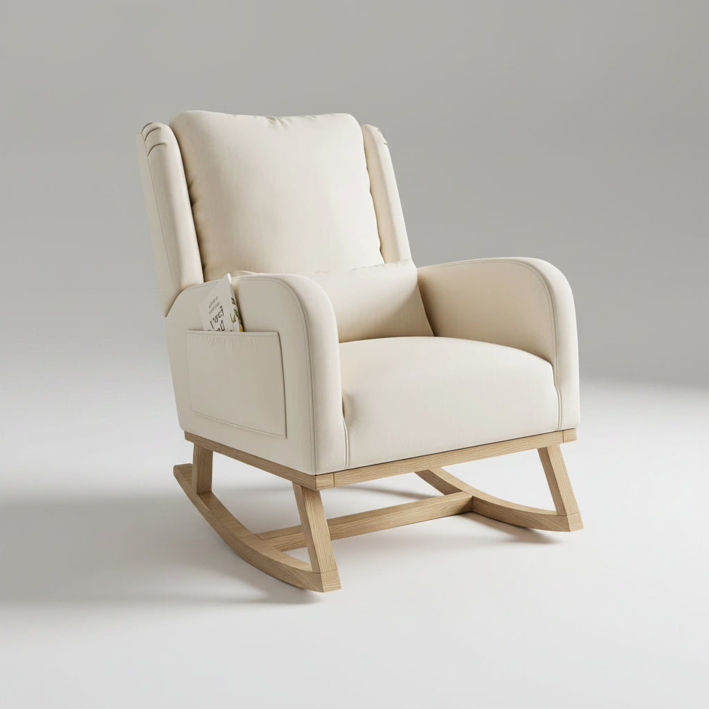 Loungestoel - Katoen/linnen - Beige