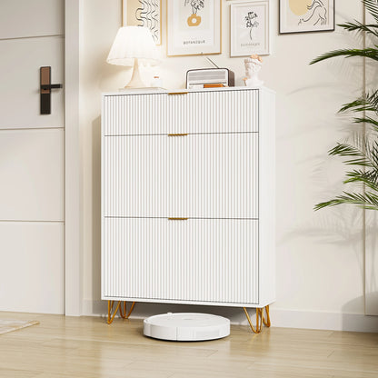 Houten Schoenenkast - 20 paar - Wit