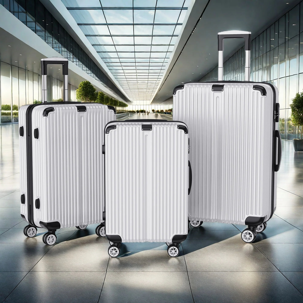 3-delige Koffer Set - Zilver - 51/61/71 cm