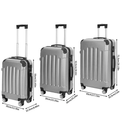 Koffer Set - 3-delig - Grijs