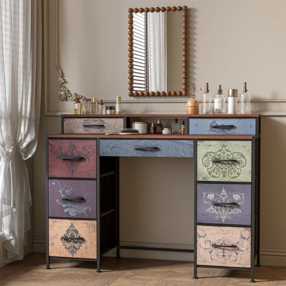 Houten Bohemian-Stijl Kast - 4 lades - 53x10x60cm, Wit