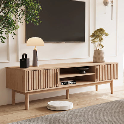 Houten Woonkamer TV-stand - 150x140x48cm, met Opbergruimte