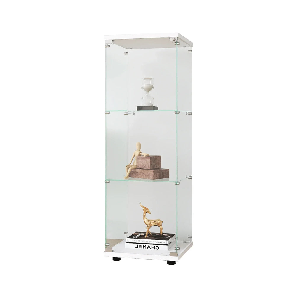 Glazen Displaykast - 3 Etages - 1 Deur - 49,3x16,7x14,3cm