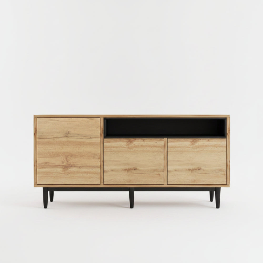 TV-meubel - 160x35x76cm - Lichtbruin