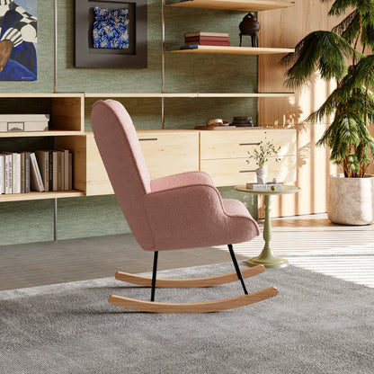 Schommelstoel - Roze - 68x75x92cm