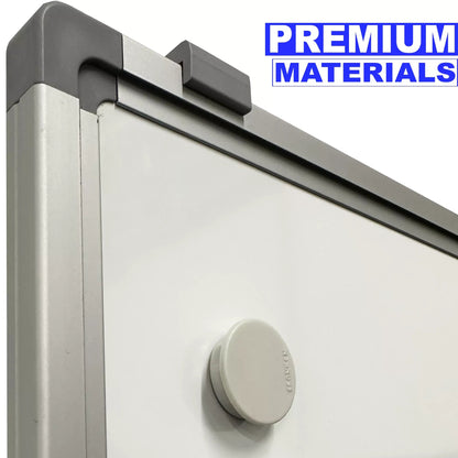 Vijfzijdig whiteboard RC10 profiel Hoffman - Magnetisch - Emaille staal - Wit - 90x120cm Whiteboards