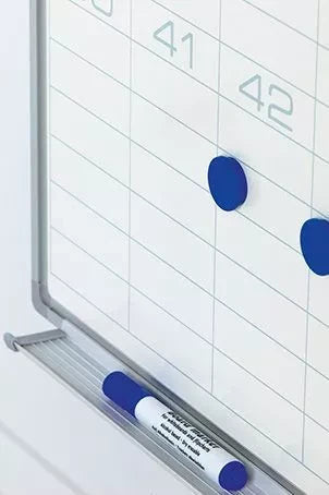 Whiteboard PRO Calderon - Emaille staal - Weekplanner - Maandplanner - Jaarplanner - Magnetisch - Wit - 60x90cm Planbord