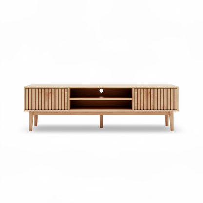 Houten Woonkamer TV-stand - 150x140x48cm, met Opbergruimte